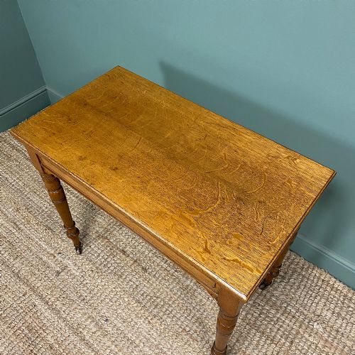STUNNING OAK VICTORIAN ANTIQUE GAMES TABLE - ADDITIONAL PHOTO 7