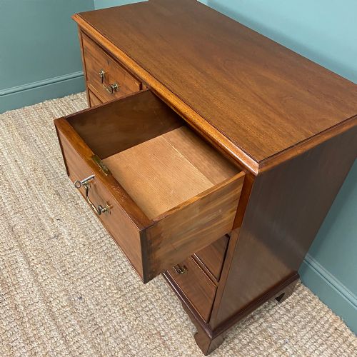 EDWARDIAN MAHOGANY SMALL ANTIQUE CHEST OF DRAWERS - ADDITIONAL PHOTO 1