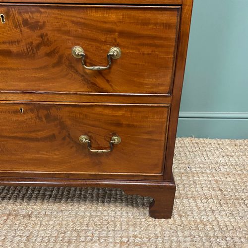 EDWARDIAN MAHOGANY SMALL ANTIQUE CHEST OF DRAWERS - ADDITIONAL PHOTO 2