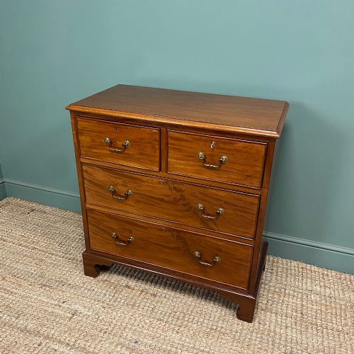 EDWARDIAN MAHOGANY SMALL ANTIQUE CHEST OF DRAWERS - ADDITIONAL PHOTO 5