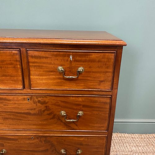 EDWARDIAN MAHOGANY SMALL ANTIQUE CHEST OF DRAWERS - ADDITIONAL PHOTO 6