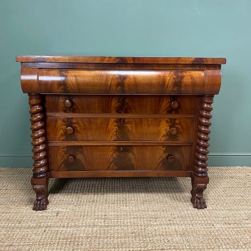 quality victorian antique mahogany chest of drawers - CATEGORY: ANTIQUE CHEST OF DRAWERS - DATED VICTORIAN