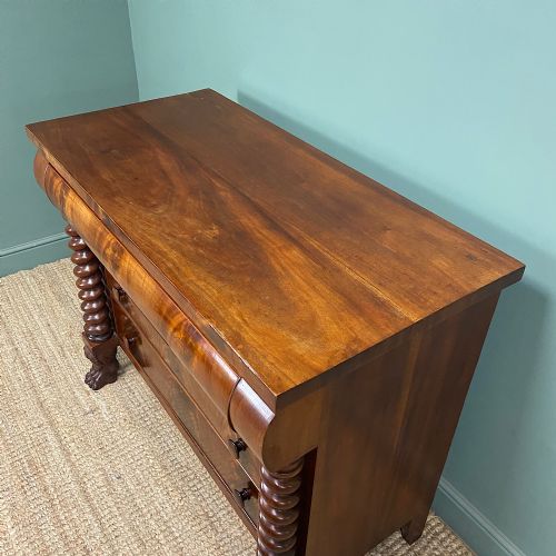 QUALITY VICTORIAN ANTIQUE MAHOGANY CHEST OF DRAWERS - ADDITIONAL PHOTO 7