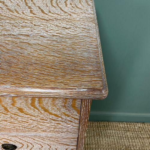 SUPERB QUALITY LIMED OAK ANTIQUE CHEST OF DRAWERS - ADDITIONAL PHOTO 3