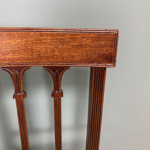 QUALITY GEORGIAN MAHOGANY SET OF FOUR ANTIQUE DINING CHAIRS - ADDITIONAL PHOTO 1