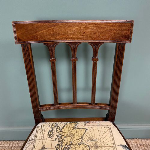 QUALITY GEORGIAN MAHOGANY SET OF FOUR ANTIQUE DINING CHAIRS - ADDITIONAL PHOTO 3