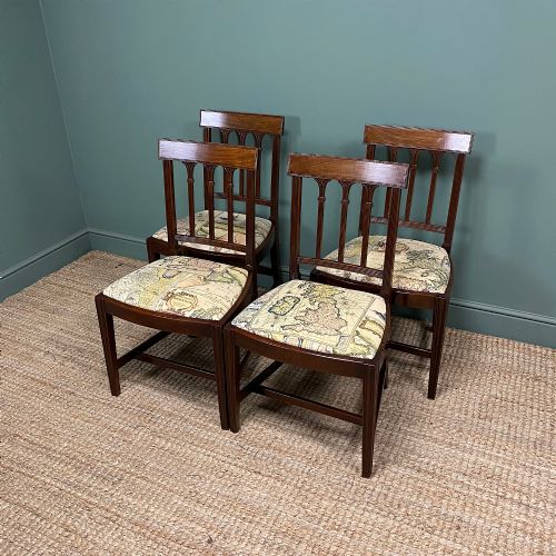 QUALITY GEORGIAN MAHOGANY SET OF FOUR ANTIQUE DINING CHAIRS - ADDITIONAL PHOTO 7