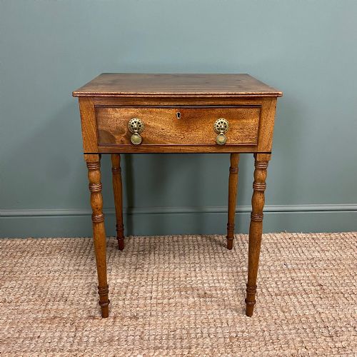 regency mahogany antique lamp table - CATEGORY: ANTIQUE TABLES - DATED REGENCY