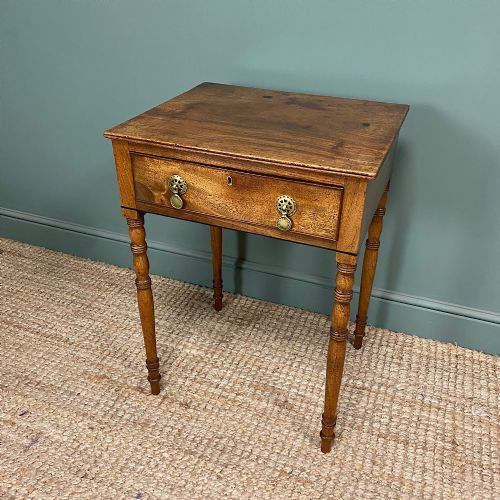 REGENCY MAHOGANY ANTIQUE LAMP TABLE - ADDITIONAL PHOTO 4