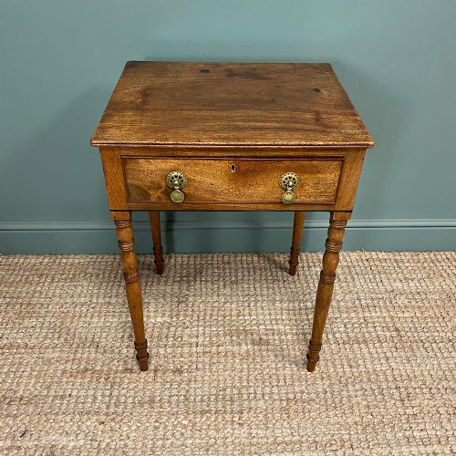 REGENCY MAHOGANY ANTIQUE LAMP TABLE - ADDITIONAL PHOTO 5