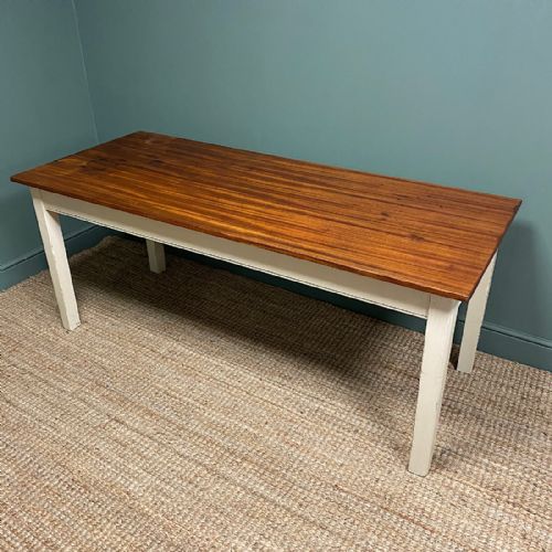 antique painted kitchen table - CATEGORY: ANTIQUE TABLES - DATED 1920