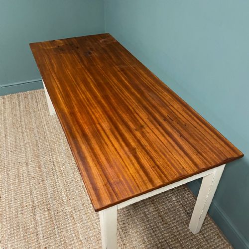 ANTIQUE PAINTED KITCHEN TABLE - ADDITIONAL PHOTO 2