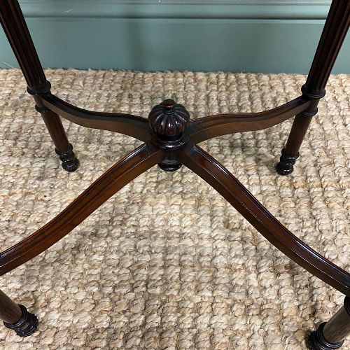EDWARDIAN MAHOGANY OCCASIONAL ANTIQUE LAMP TABLE - ADDITIONAL PHOTO 1