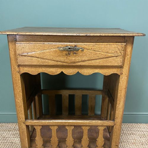 COUNTRY HOUSE FRENCH GEORGIAN OAK ANTIQUE BREAD CUPBOARD - ADDITIONAL PHOTO 2