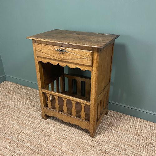 COUNTRY HOUSE FRENCH GEORGIAN OAK ANTIQUE BREAD CUPBOARD - ADDITIONAL PHOTO 3