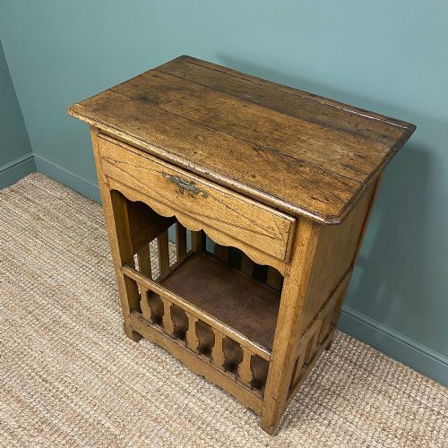 COUNTRY HOUSE FRENCH GEORGIAN OAK ANTIQUE BREAD CUPBOARD - ADDITIONAL PHOTO 4