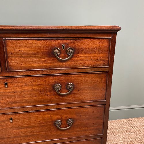 STUNNING GEORGE III MAHOGANY ANTIQUE CHEST OF DRAWERS - ADDITIONAL PHOTO 2