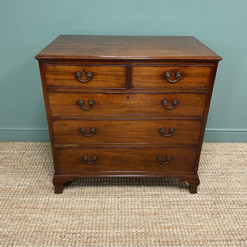 STUNNING GEORGE III MAHOGANY ANTIQUE CHEST OF DRAWERS - ADDITIONAL PHOTO 3