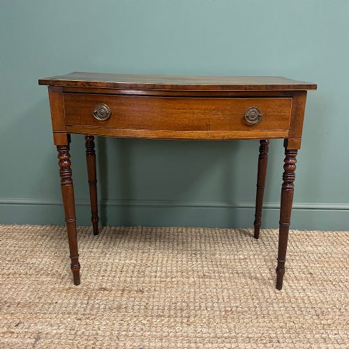 elegant country victorian mahogany antique d end side table - CATEGORY: ANTIQUE TABLES - DATED VICTORIAN