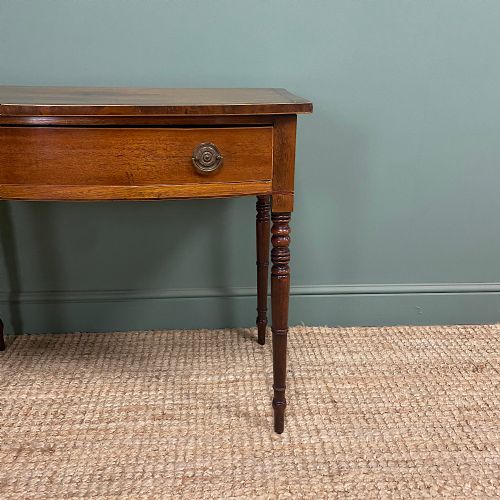 ELEGANT COUNTRY VICTORIAN MAHOGANY ANTIQUE D END SIDE TABLE - ADDITIONAL PHOTO 1