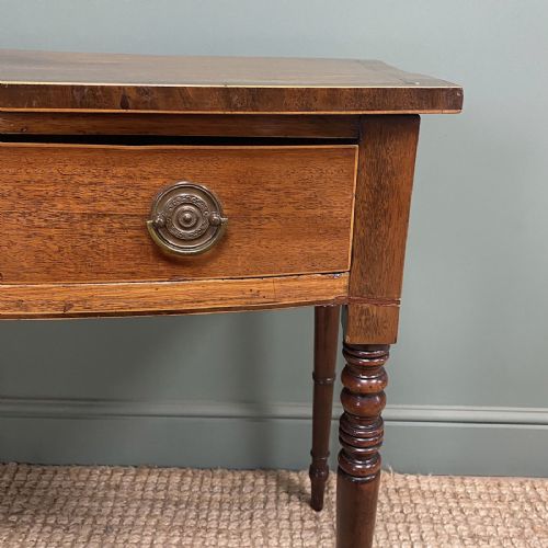 ELEGANT COUNTRY VICTORIAN MAHOGANY ANTIQUE D END SIDE TABLE - ADDITIONAL PHOTO 3