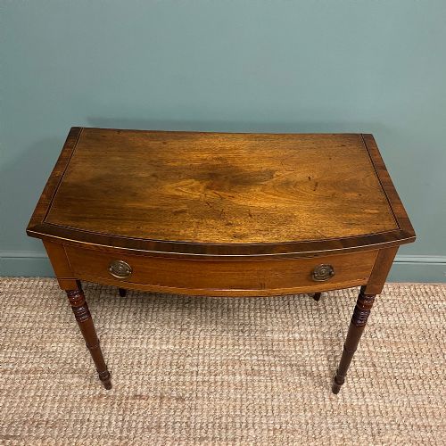 ELEGANT COUNTRY VICTORIAN MAHOGANY ANTIQUE D END SIDE TABLE - ADDITIONAL PHOTO 4