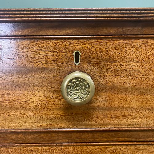 QUALITY REGENCY MAHOGANY ANTIQUE CHEST OF DRAWERS - ADDITIONAL PHOTO 1