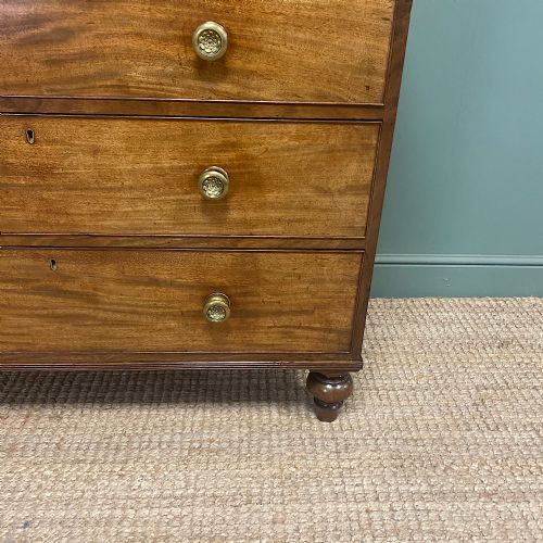 QUALITY REGENCY MAHOGANY ANTIQUE CHEST OF DRAWERS - ADDITIONAL PHOTO 5