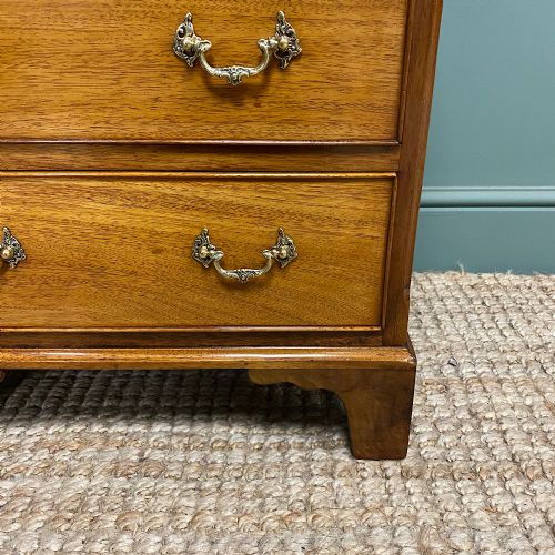 SMALL GEORGIAN DESIGN EDWARDIAN ANTIQUE CHEST OF DRAWERS - ADDITIONAL PHOTO 2