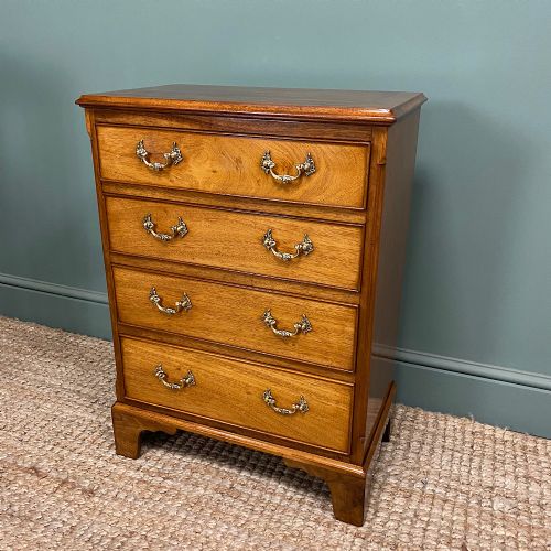 SMALL GEORGIAN DESIGN EDWARDIAN ANTIQUE CHEST OF DRAWERS - ADDITIONAL PHOTO 3