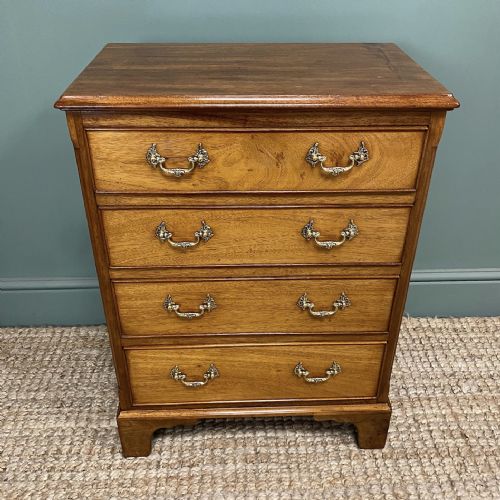SMALL GEORGIAN DESIGN EDWARDIAN ANTIQUE CHEST OF DRAWERS - ADDITIONAL PHOTO 4