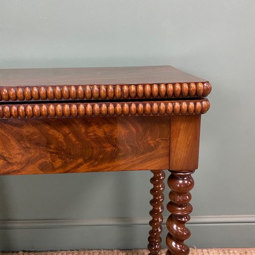 STUNNING VICTORIAN MAHOGANY ANTIQUE GAMES TABLE - ADDITIONAL PHOTO 5