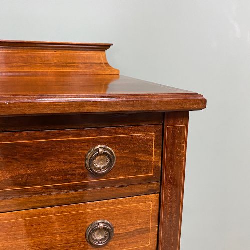 QUALITY TALL SLIM ANTIQUE CHEST OF DRAWERS - ADDITIONAL PHOTO 8