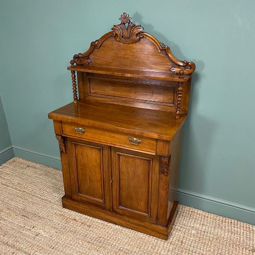 BEAUTIFUL VICTORIAN WALNUT ANTIQUE CHIFFONIER - ADDITIONAL PHOTO 4