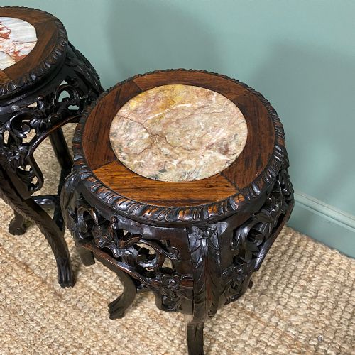 PAIR OF ANTIQUE CHINESE SIDE TABLES - ADDITIONAL PHOTO 1