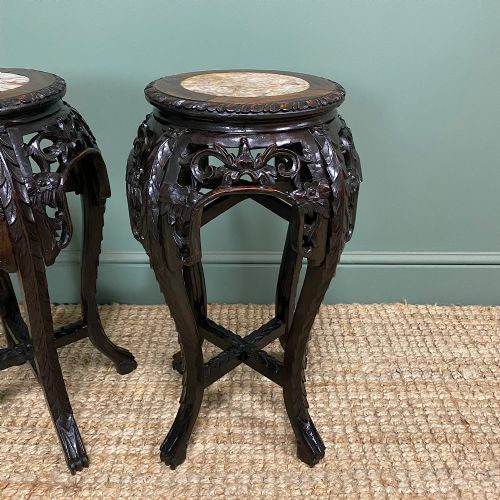 PAIR OF ANTIQUE CHINESE SIDE TABLES - ADDITIONAL PHOTO 4