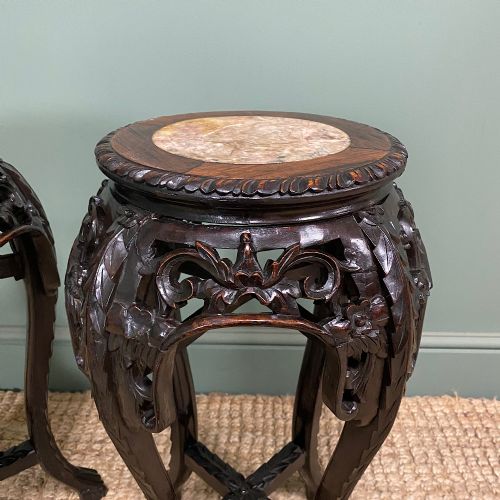 PAIR OF ANTIQUE CHINESE SIDE TABLES - ADDITIONAL PHOTO 5