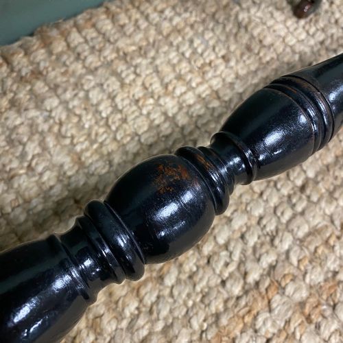 VICTORIAN EBONISED ANTIQUE SIDE TABLE - ADDITIONAL PHOTO 1