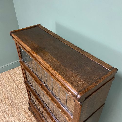 QUALITY OAK ANTIQUE GLOBE WERNICKE BOOKCASE - ADDITIONAL PHOTO 1