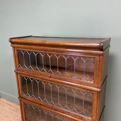 QUALITY OAK ANTIQUE GLOBE WERNICKE BOOKCASE - ADDITIONAL PHOTO 4