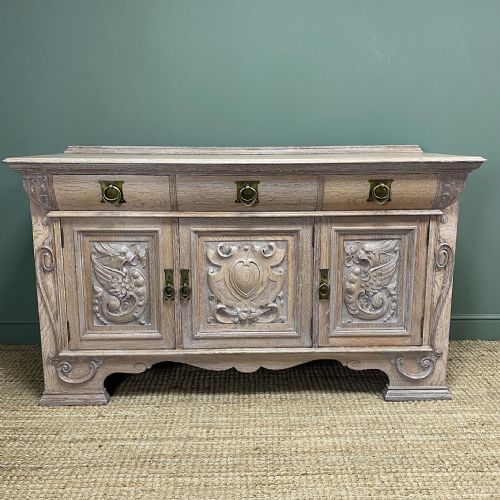 spectacular victorian oak antique sideboard - CATEGORY: ANTIQUE SIDEBOARDS - DATED VICTORIAN