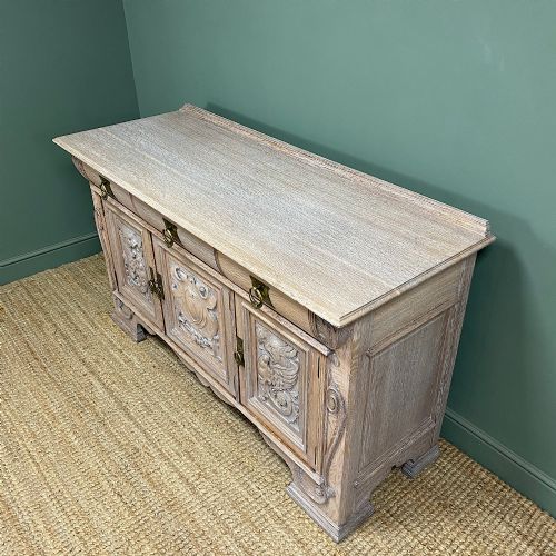 SPECTACULAR VICTORIAN OAK ANTIQUE SIDEBOARD - ADDITIONAL PHOTO 2
