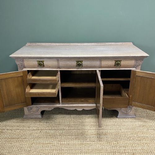SPECTACULAR VICTORIAN OAK ANTIQUE SIDEBOARD - ADDITIONAL PHOTO 8