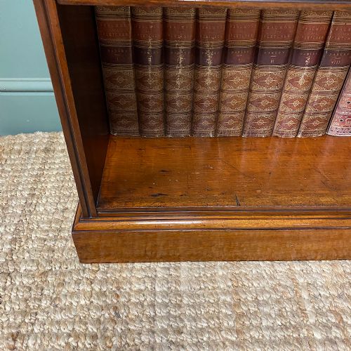 FINE QUALITY VICTORIAN MAHOGANY ANTIQUE OPEN BOOKCASE - ADDITIONAL PHOTO 2