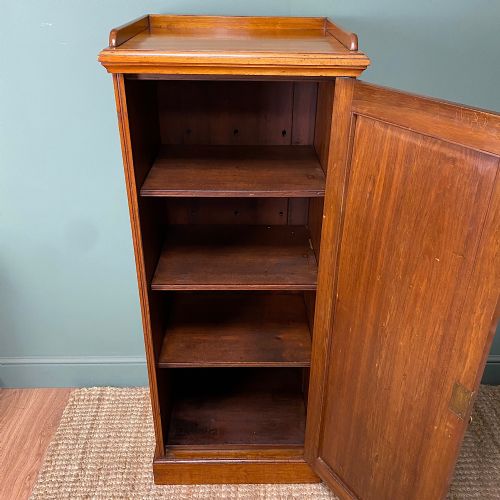 QUALITY VICTORIAN WALNUT ANTIQUE CUPBOARD - ADDITIONAL PHOTO 4