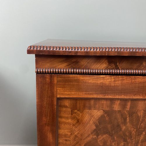 BEAUTIFULLY FIGURED REGENCY MAHOGANY ANTIQUE CUPBOARD - ADDITIONAL PHOTO 5