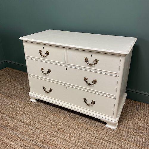 QUALITY ANTIQUE PAINTED CHEST OF DRAWERS - ADDITIONAL PHOTO 1