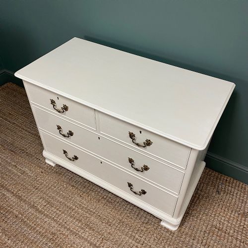 QUALITY ANTIQUE PAINTED CHEST OF DRAWERS - ADDITIONAL PHOTO 2