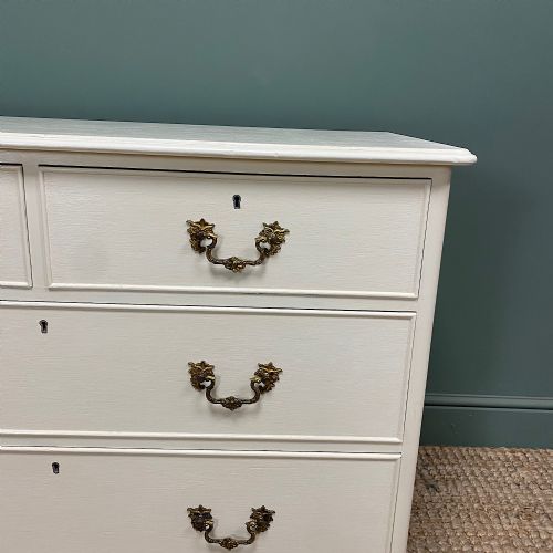 QUALITY ANTIQUE PAINTED CHEST OF DRAWERS - ADDITIONAL PHOTO 3