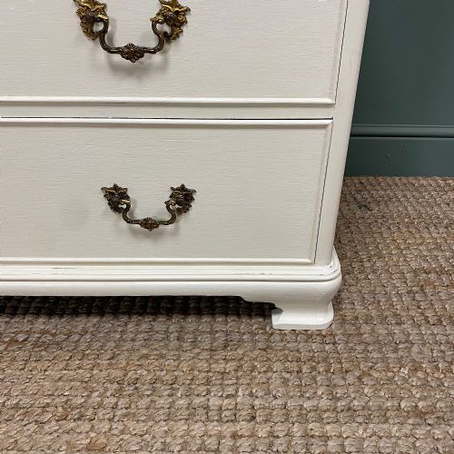 QUALITY ANTIQUE PAINTED CHEST OF DRAWERS - ADDITIONAL PHOTO 6